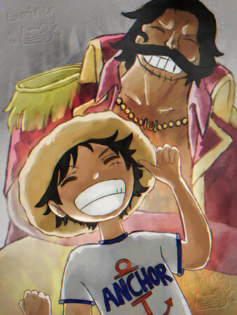 Luffy and Rogers alikes